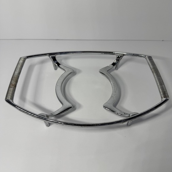 Corning Ware Other - Vintage Corning Ware P-11-M Chrome‎ Serving Cradle Ribbed Handle Roaster Trivet
